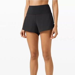 Speed Up High-Rise Lined Short- 4”- Size 6 Black